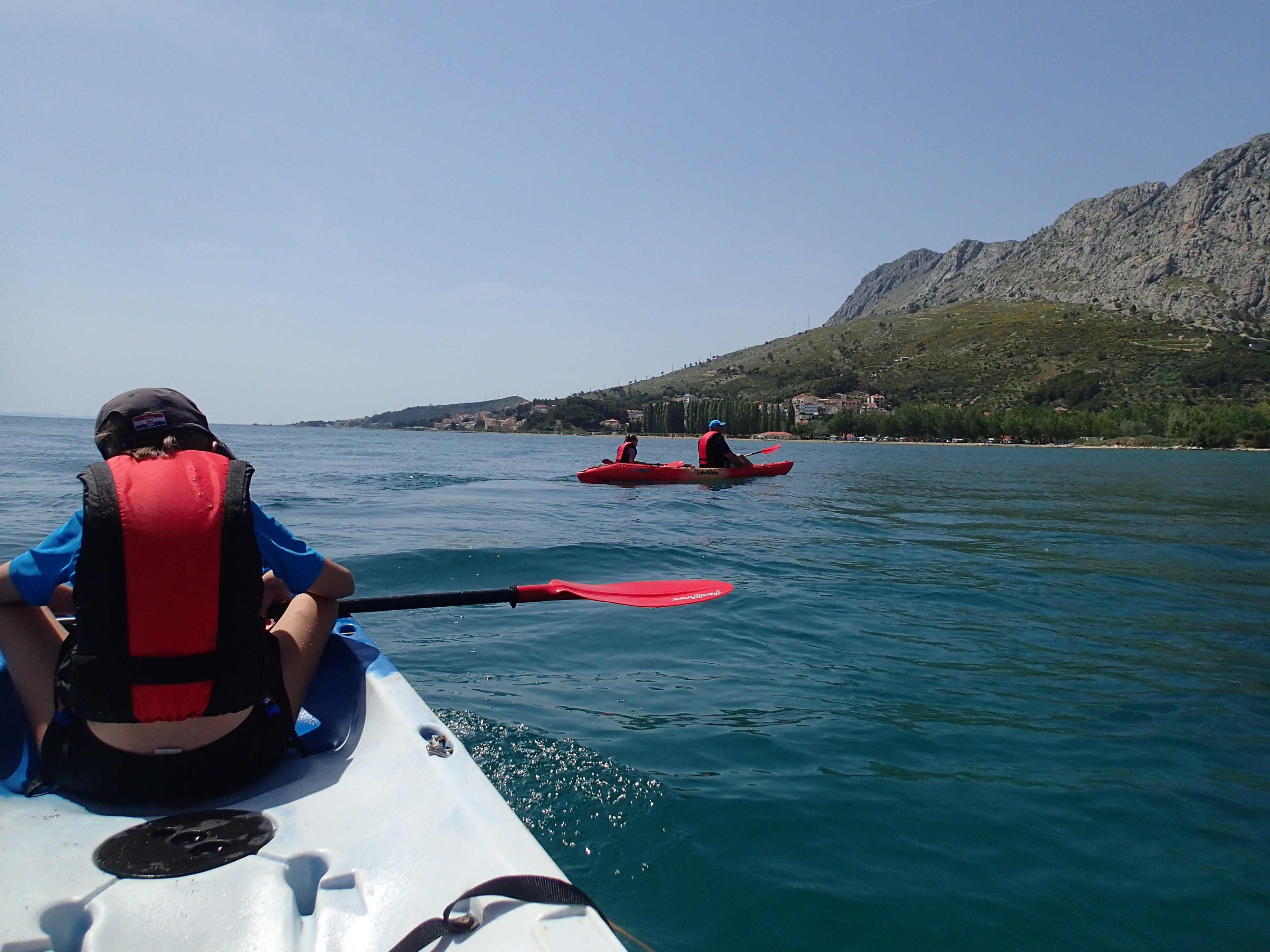 Kayaking from the river to the Sea